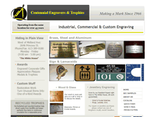 Tablet Screenshot of centennialengravers.com